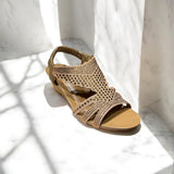 Rhinestone Wedge Heel Sandal-776