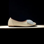 Rhinestone Bow Pumps-717
