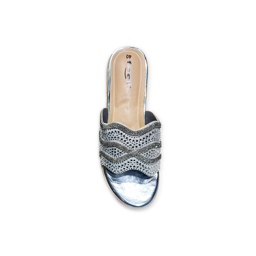 Rhinestone Balance Heel-703