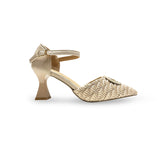 Women Pointed Toe Deco Pencil Heel-801