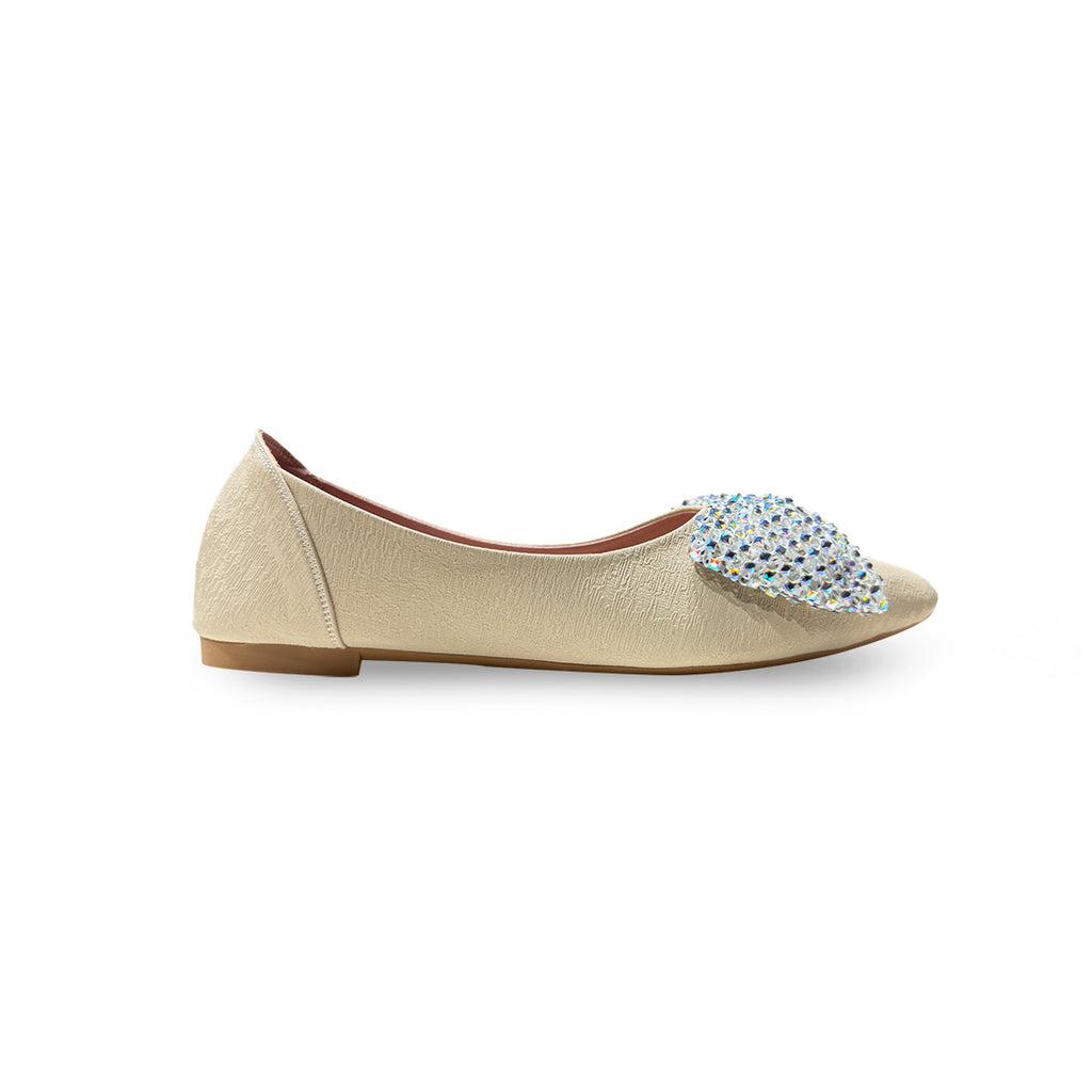 Rhinestone Bow Pumps-717
