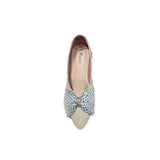 Rhinestone Bow Pumps-717