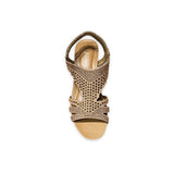 Rhinestone Wedge Heel Sandal-776