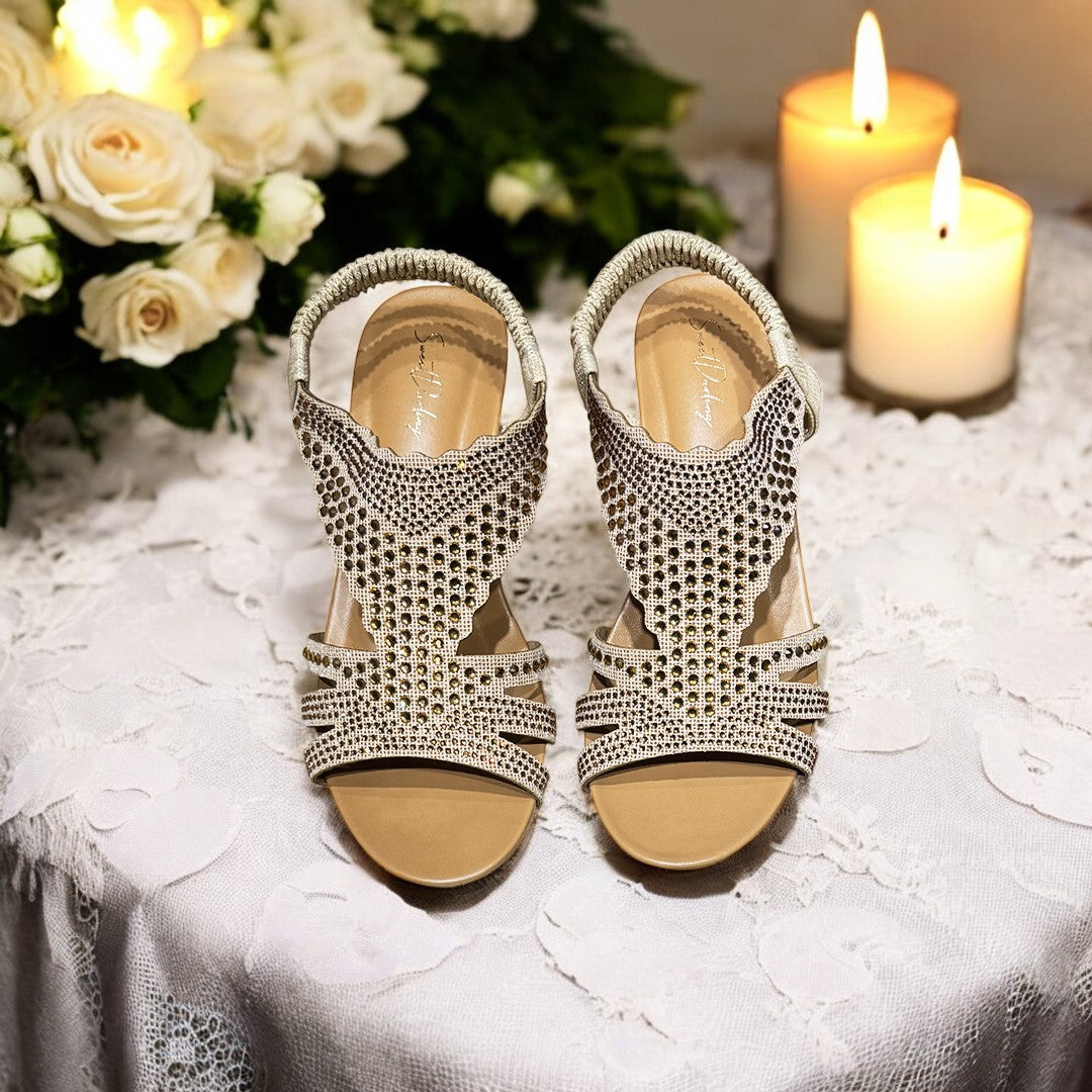 Women Belt Wedge Heel Sandal-777