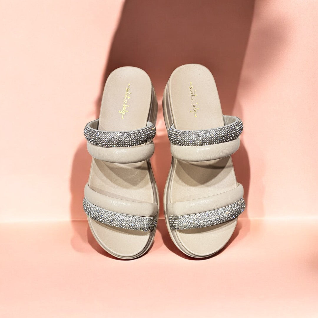 Two Strap Deco Slides-734