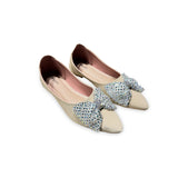 Rhinestone Bow Pumps-717