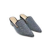 Rhinestone Nagra Semi Box Heel-730