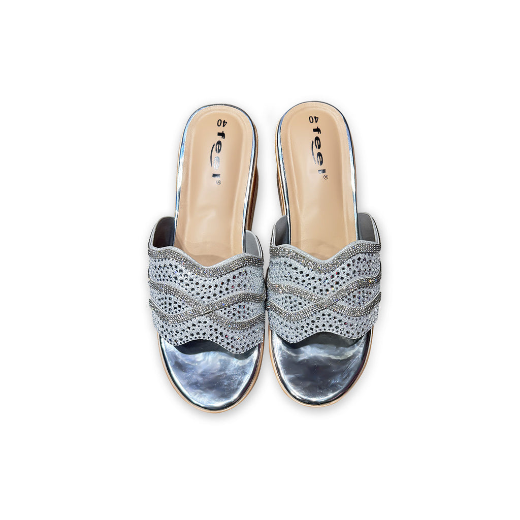 Rhinestone Balance Heel-703