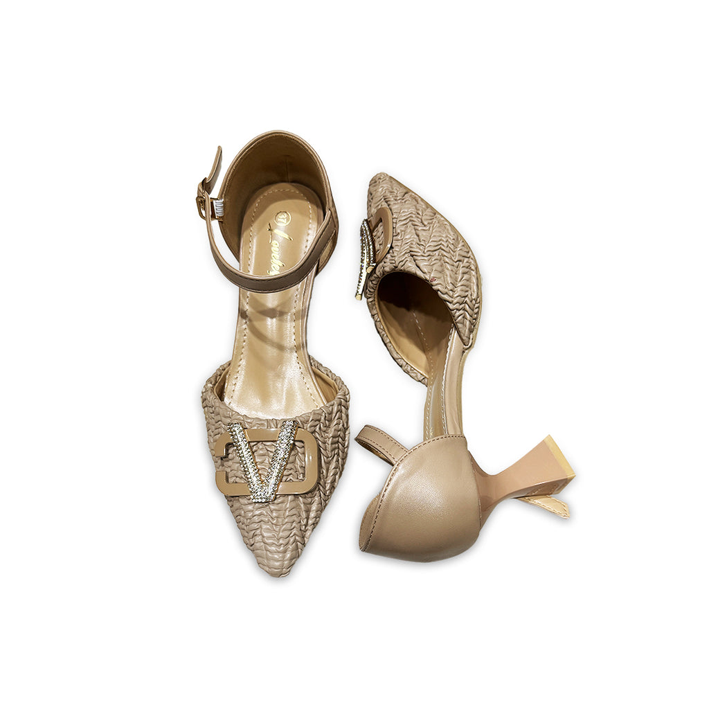 Women Pointed Toe Pencil Heel-797