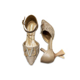 Women Pointed Toe Pencil Heel-797