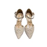 Women Pointed Toe Deco Pencil Heel-801