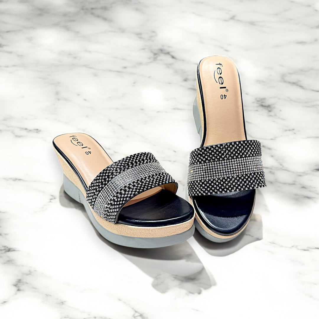 Stone Deco Balance Heel-701