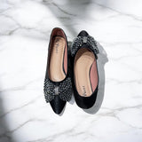 Rhinestone Bow Pumps-716