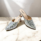 Rhinestone Nagra Heel-712