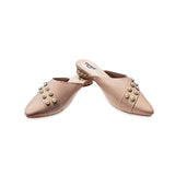 Nagra Semi Heel With Pearls-722