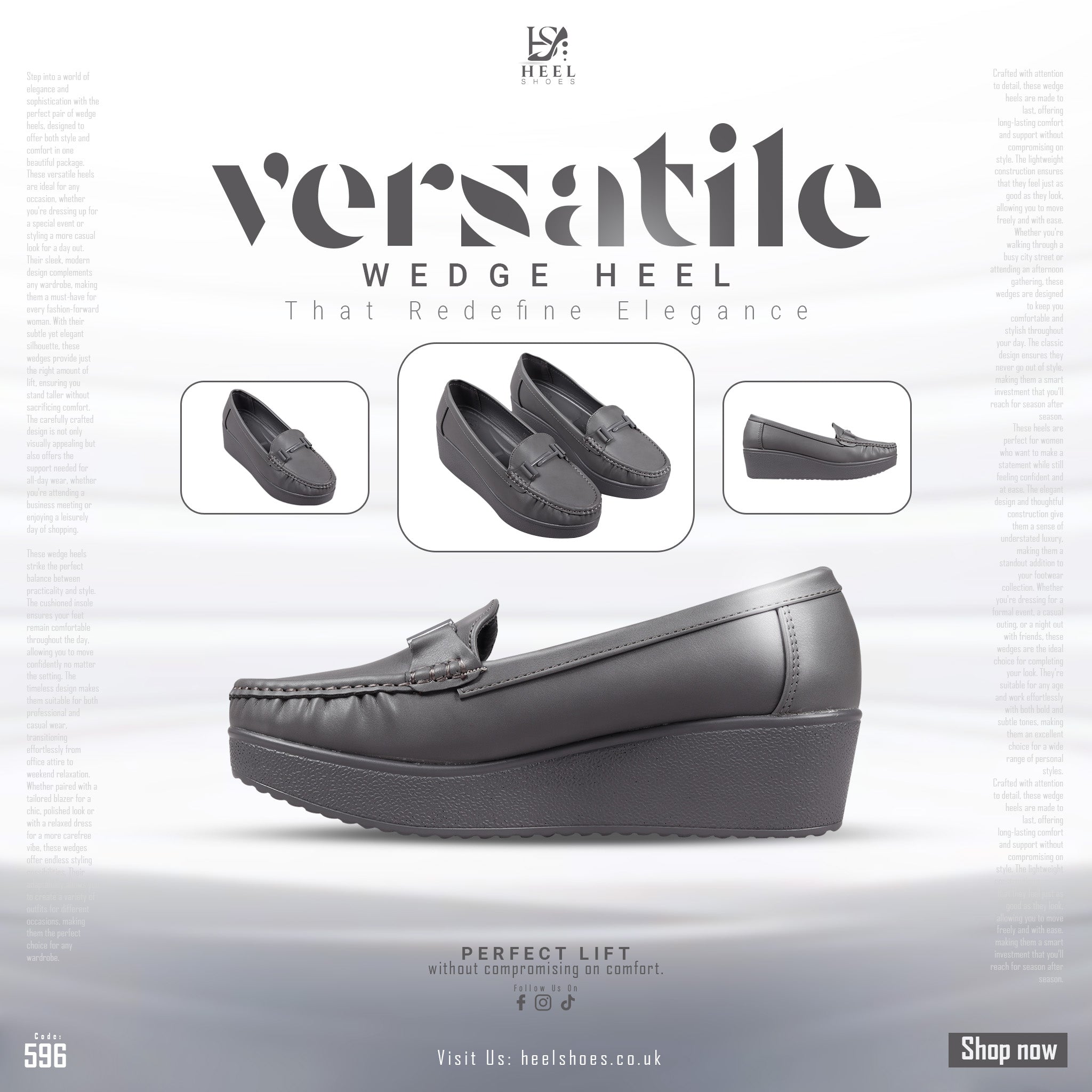Dr. Full Cover Wedge Heel-596