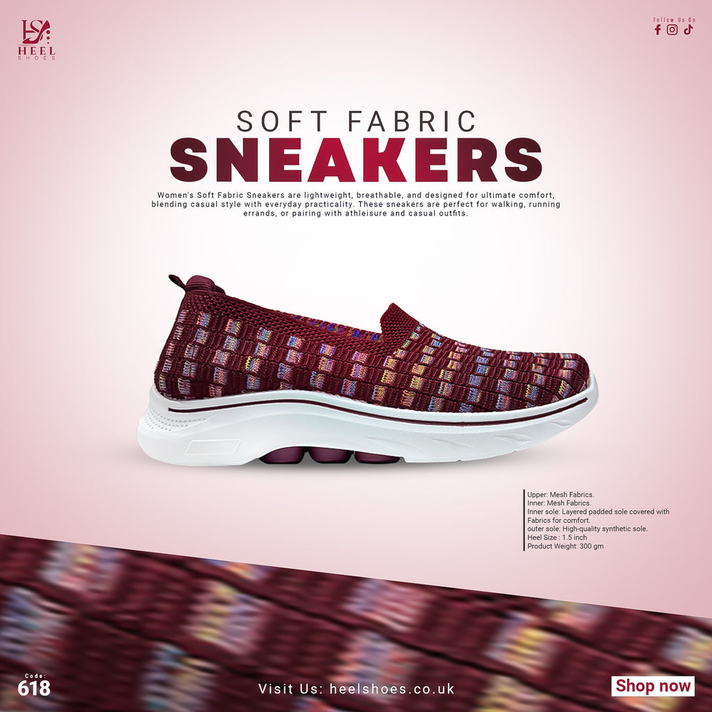 Women Soft Fabric Sneakers-618