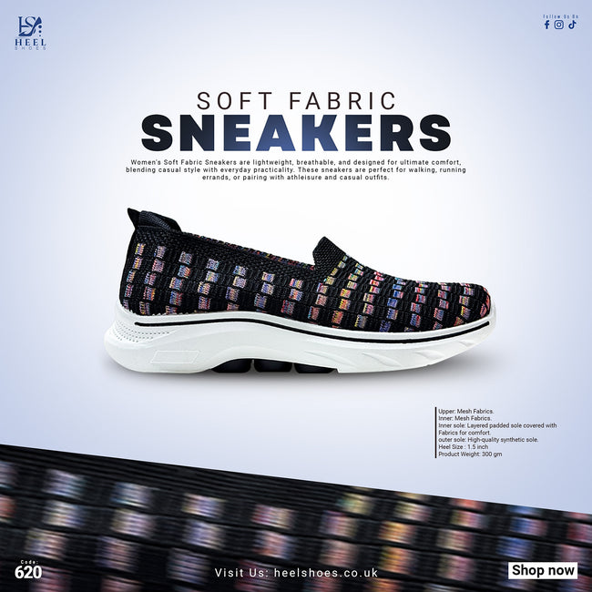 Women comfy Fabrics Sneakers-620 Hover Image