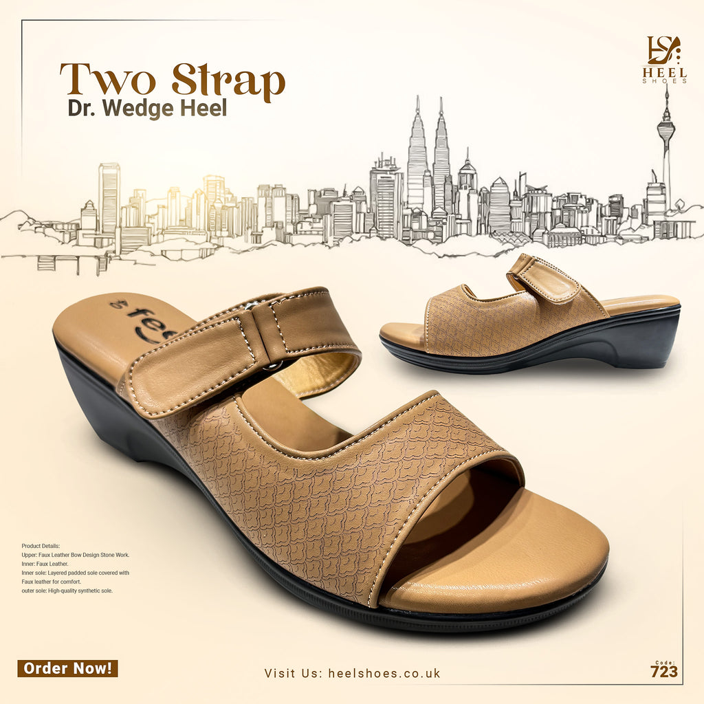 Two Strap Dr. Wedge Heel-723