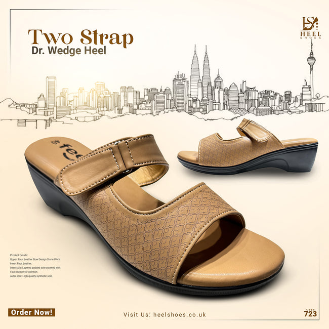 Two Strap Dr. Wedge Heel-723 Hover Image