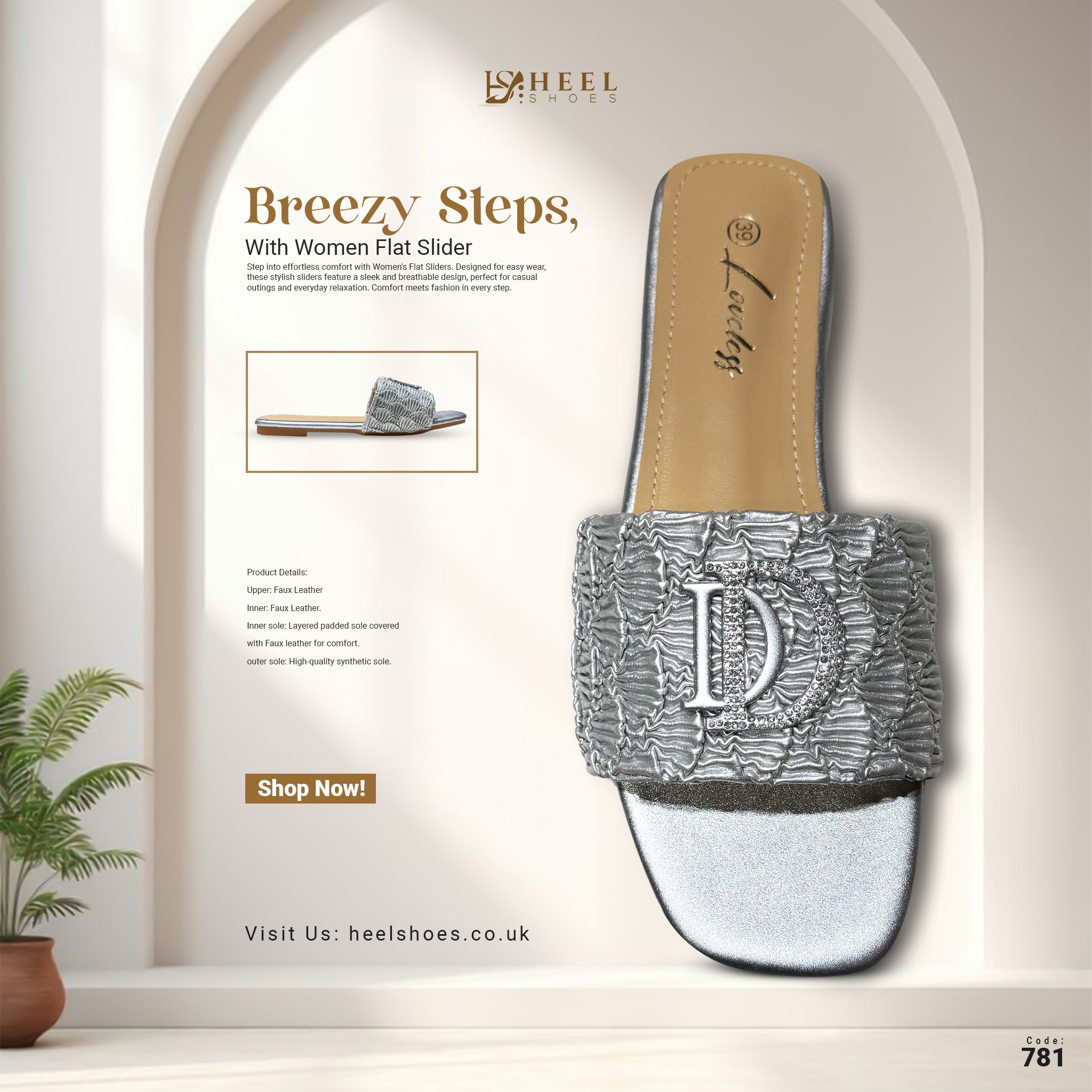 Women Flat Slider-781