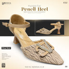 Women Pointed Toe Pencil Heel-797