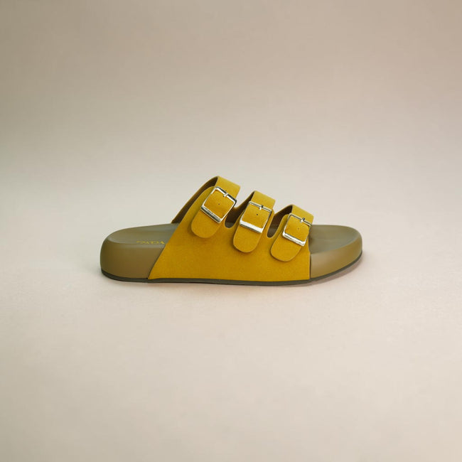 Zara Triple Buckle Slide-1071 Hover Image