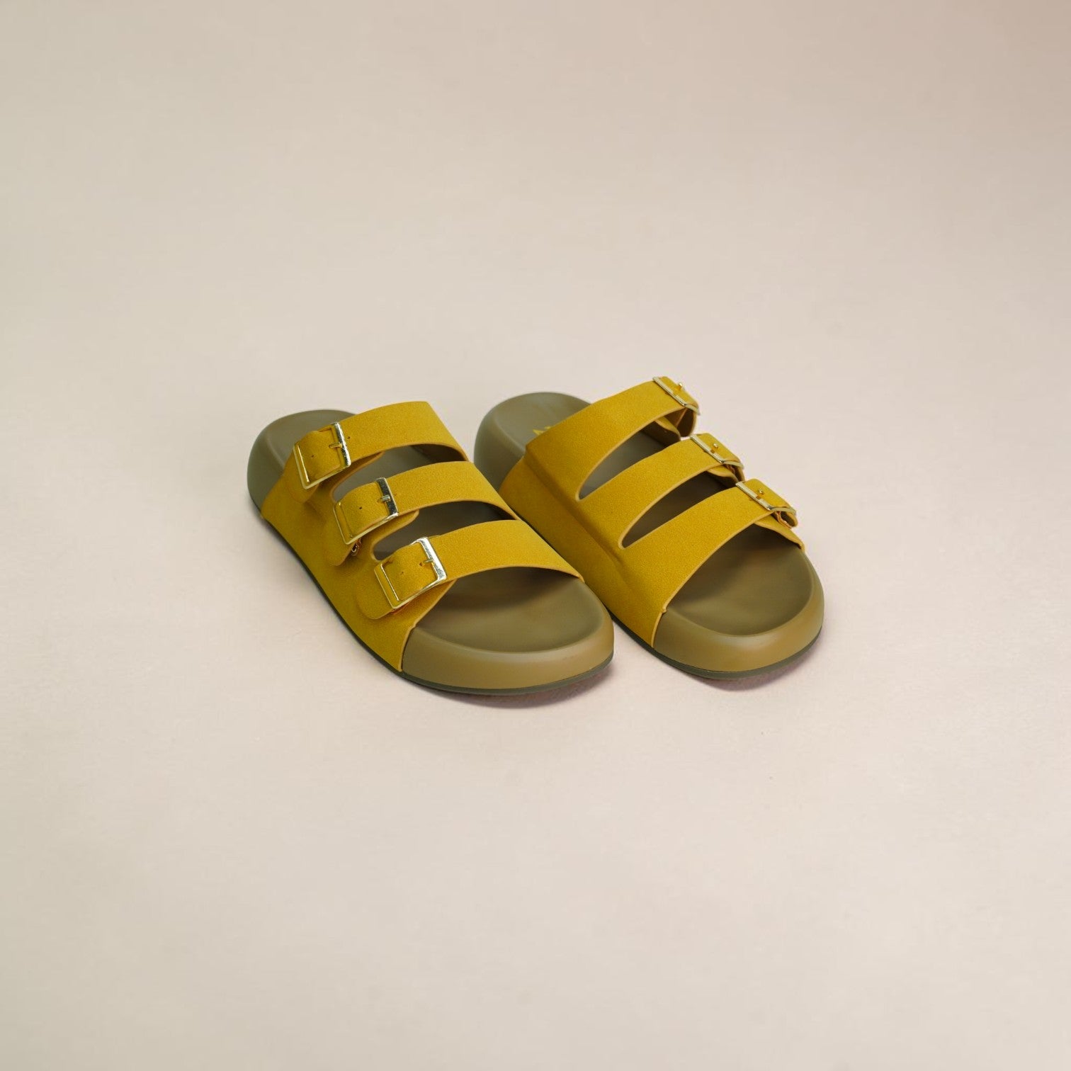 Zara Triple Buckle Slide-1071