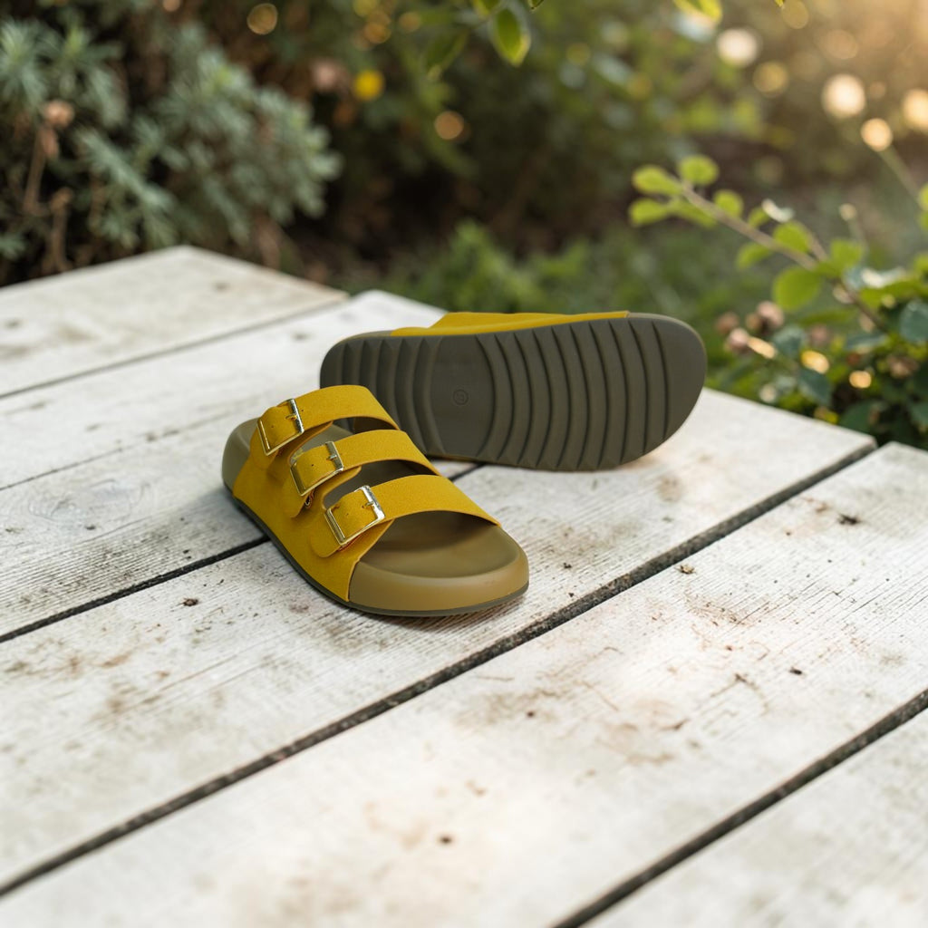 Zara Triple Buckle Slide-1071