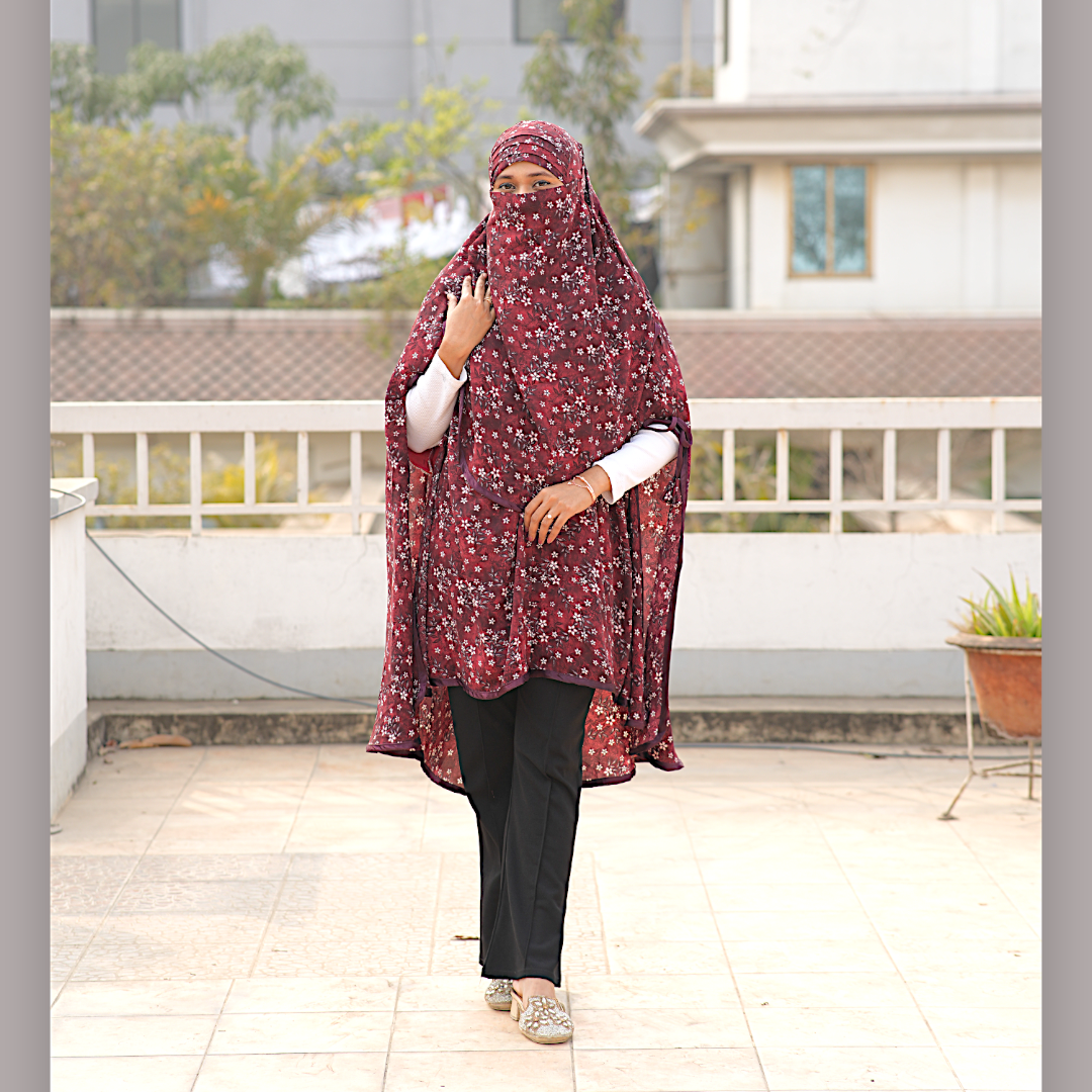 Madani Hijab With Niqab-AA17