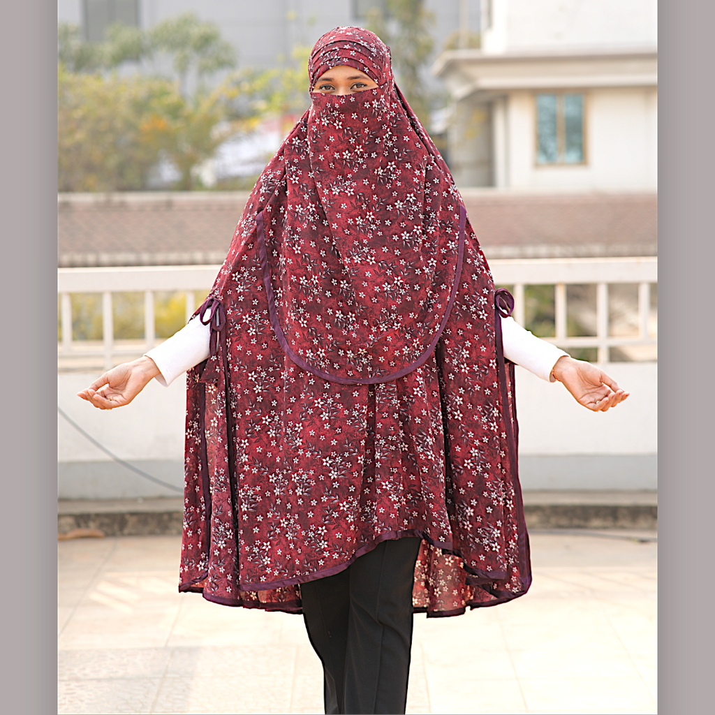 Madani Hijab With Niqab-AA17