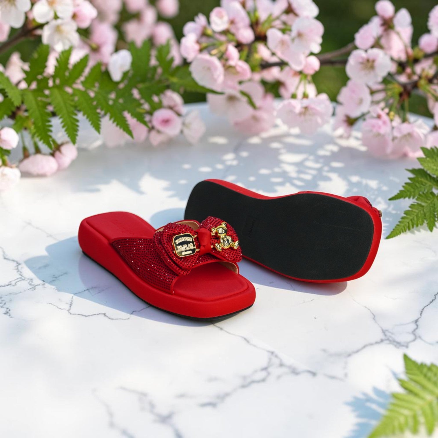 Women's Chunky Platform Slide-1075