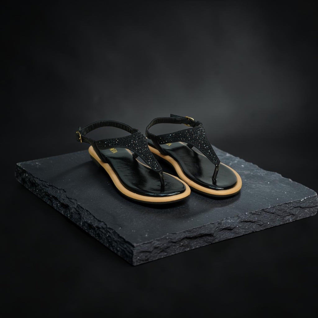 Women's flat T-Strap Sandal-1080
