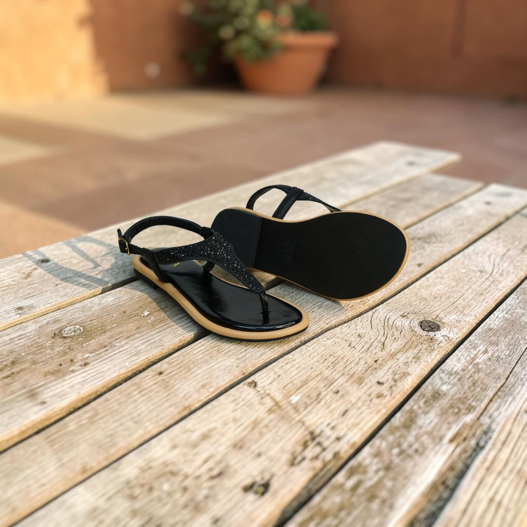 Women's flat T-Strap Sandal-1080