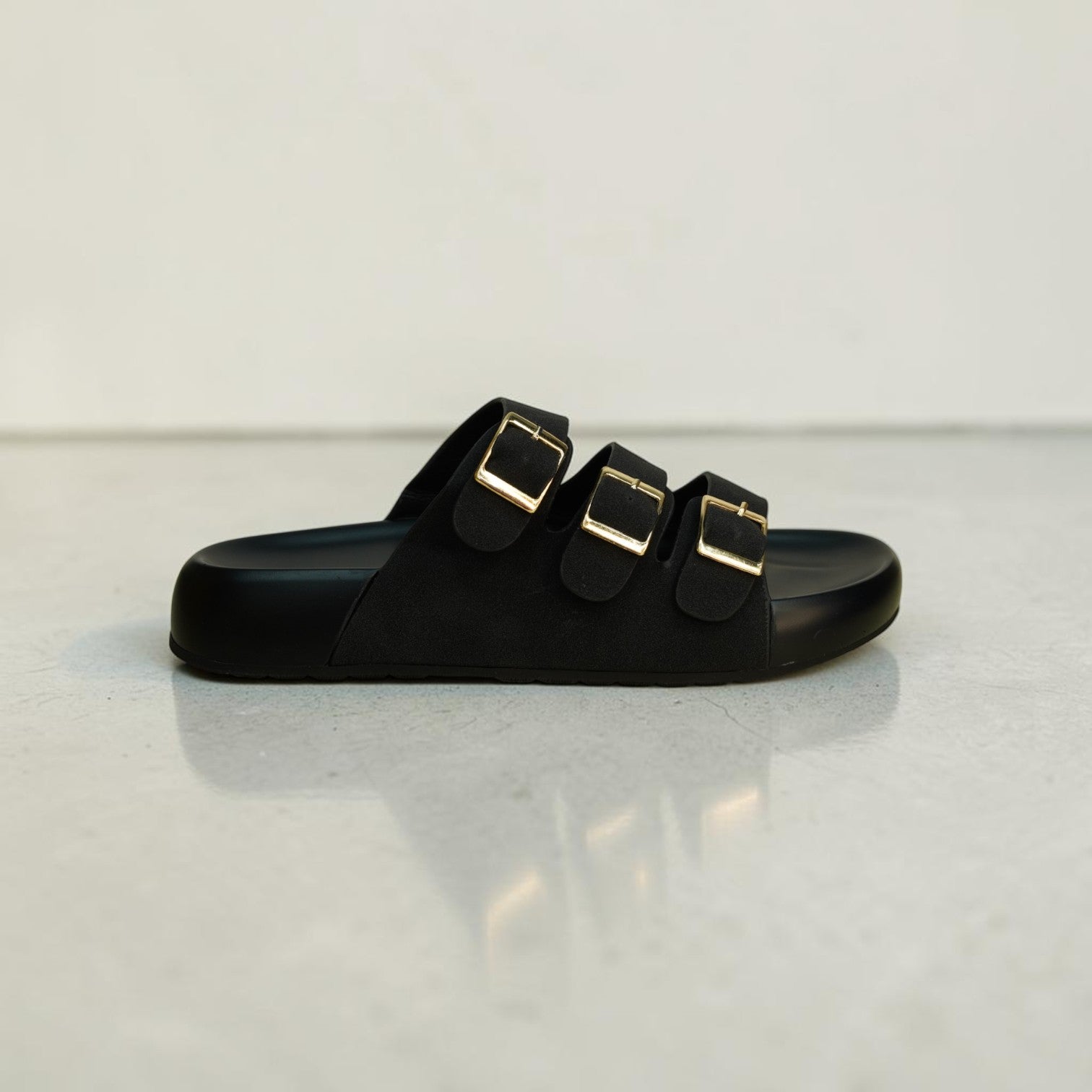 Zara Triple Buckle Slide-1070