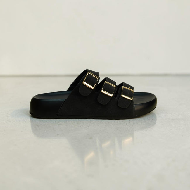 Zara Triple Buckle Slide-1070 Hover Image