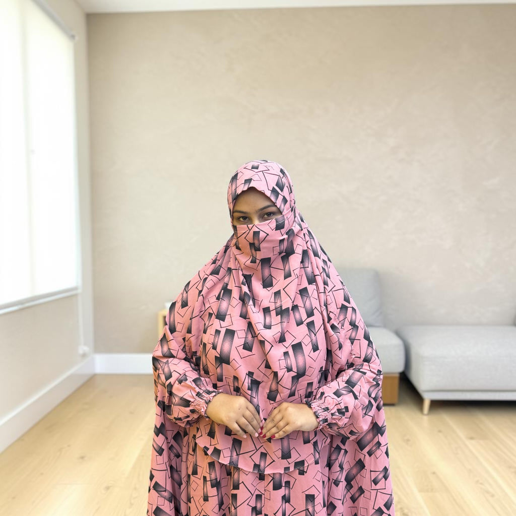 Women Khimar Two Piece Set-AA38