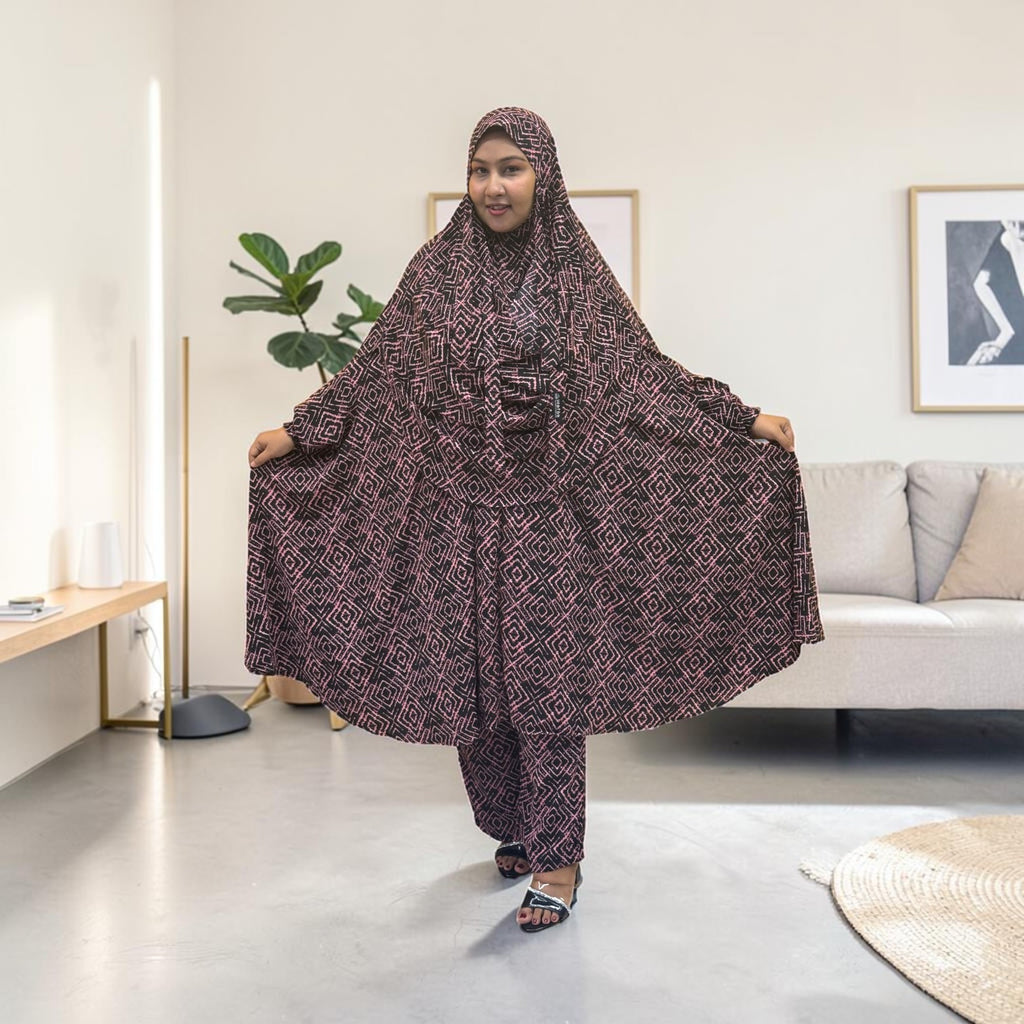 Women Khimar Two Piece Set-AA40