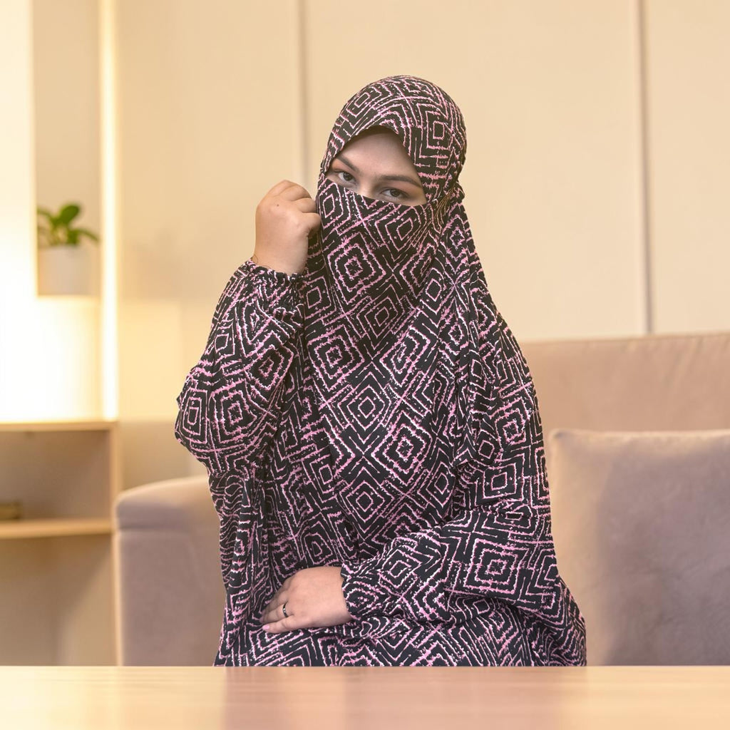 Women Khimar Two Piece Set-AA40
