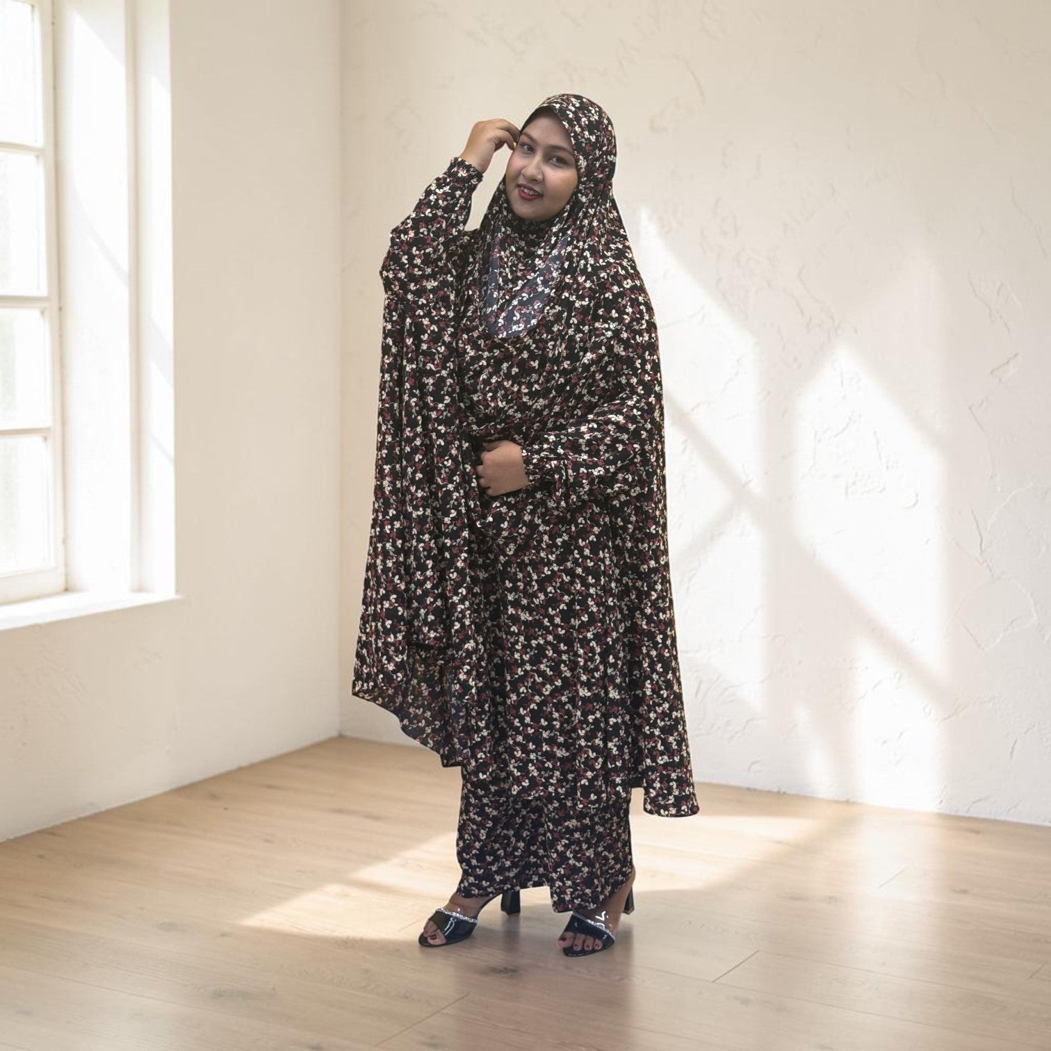 Women Khimar Two Piece Set-AA39