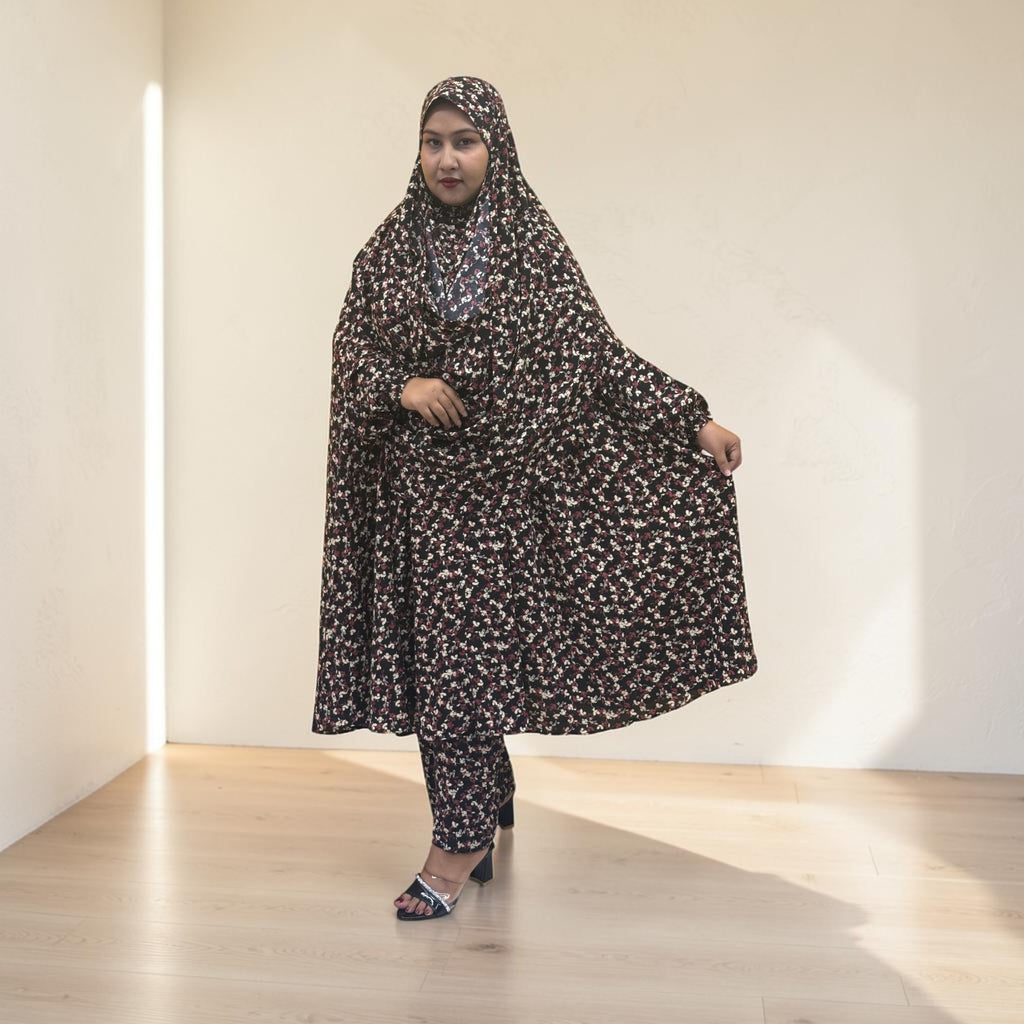 Women Khimar Two Piece Set-AA39