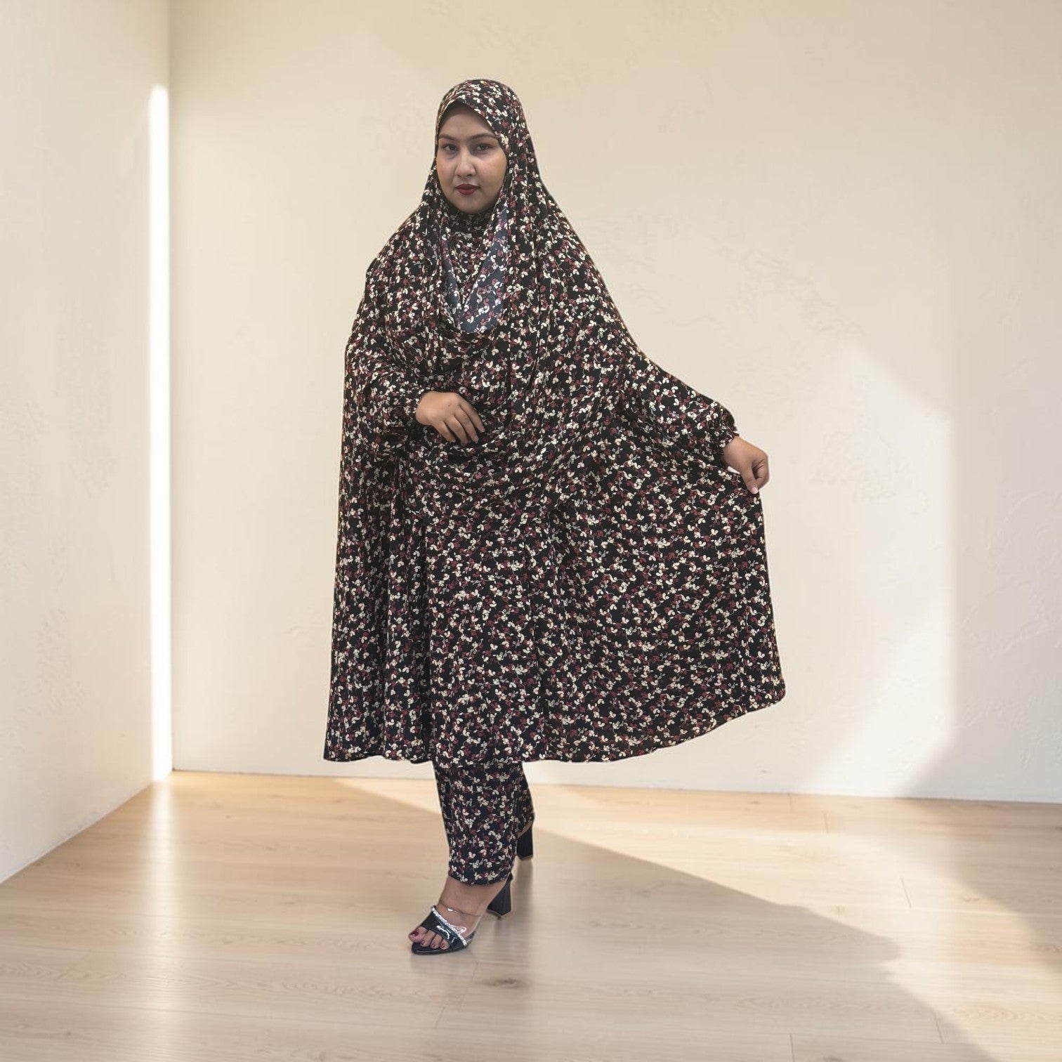 Women Khimar Two Piece Set-AA39