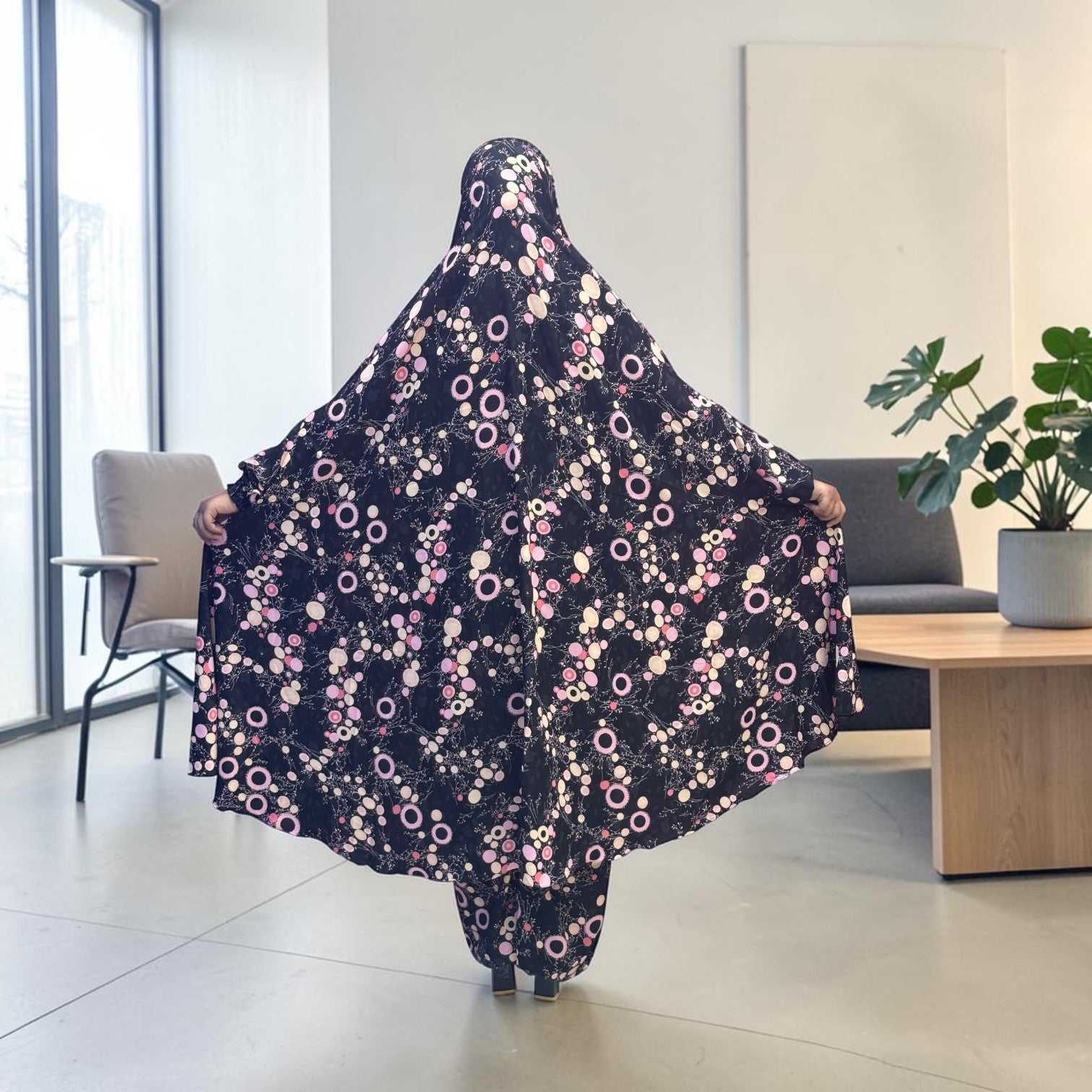 Women Khimar Two Piece Set-AA37