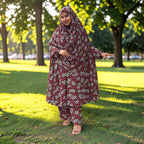 Women Khimar Two Piece Set-AA44