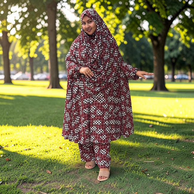 Women Khimar Two Piece Set-AA44 Hover Image