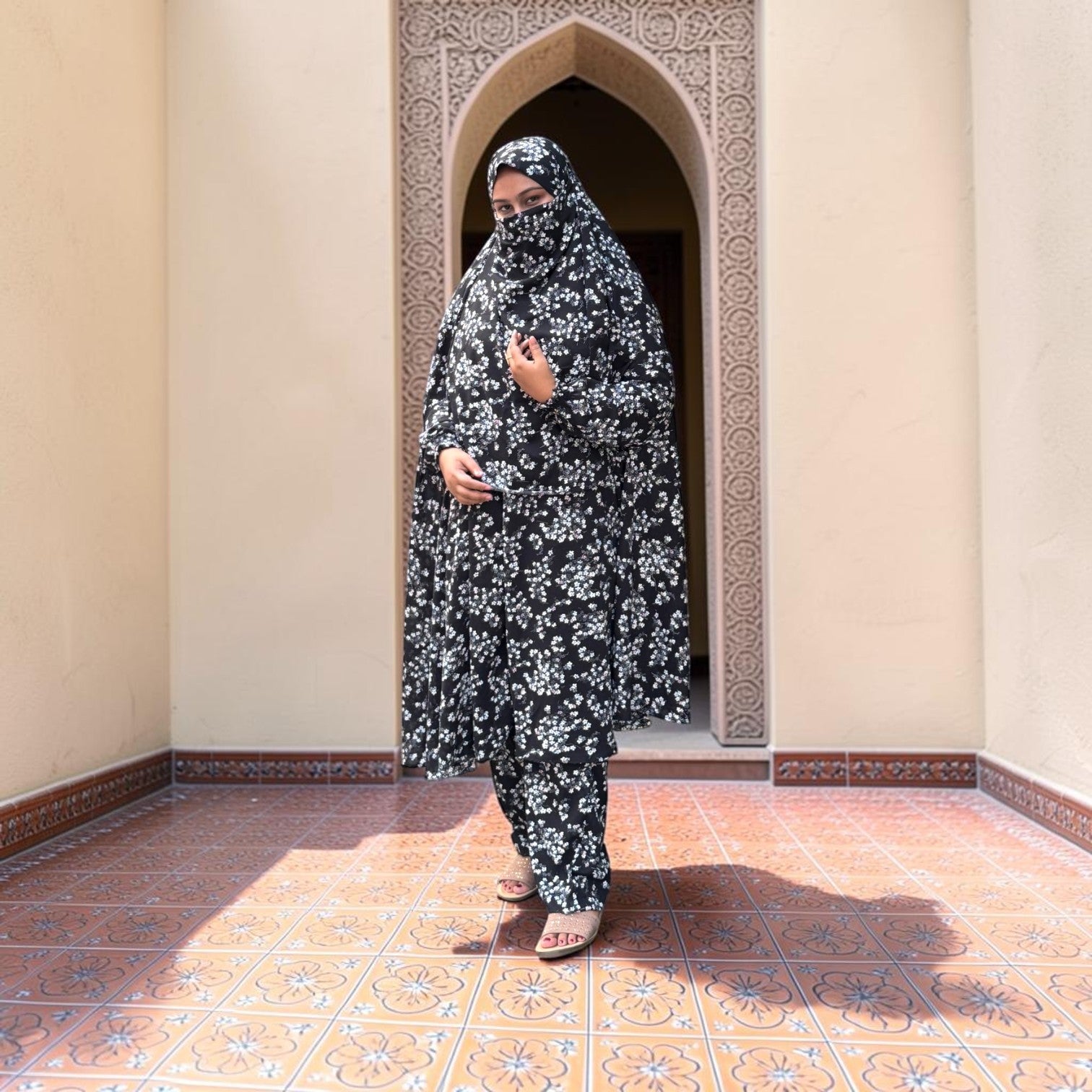 Women Khimar Two Piece Set-AA42