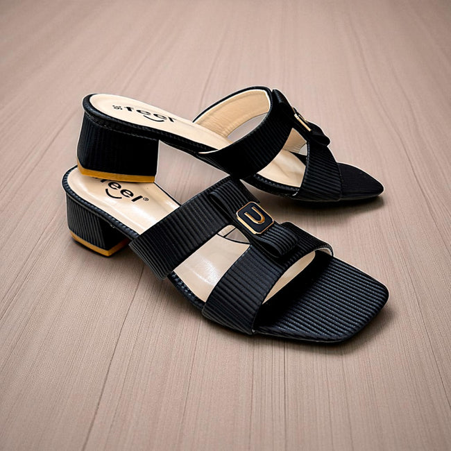 Two Strap Box Heel-833 Main Image