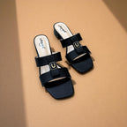 Two Strap Box Heel-833