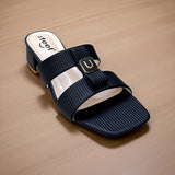 Two Strap Box Heel-833