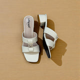 Two Strap Box Heel-832